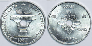 Laos 1952 50 Cents 198326 combine shipping