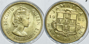 Jamaica 1963 1/2 Penny 198508 combine shipping