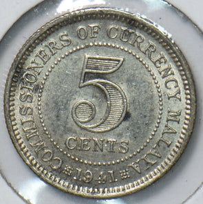 Malaya 1941 5 Cents 294666 combine shipping