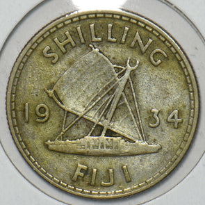 Fiji 1934 Shilling 151640 combine shipping