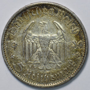 Germany 1934 5 Mark Eagle animal 193444 combine shipping