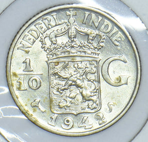 Netherlands East Indies 1942 1/10 Gulden 190821 combine shipping