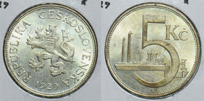Czechoslovakia 1929 5 Korun 198740 combine shipping
