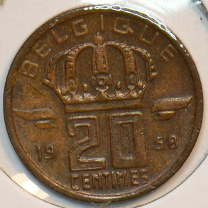 Belgium 1958 20 Centimes 152021 combine shipping