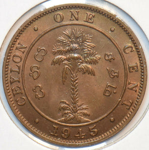 Ceylon 1945 Cent 193969 combine shipping