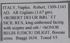 Italy 1309 ~1343 Gigliato  Naples I0155 combine shipping