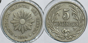 Uruguay 1924 5 Centesimos 241032 combine shipping