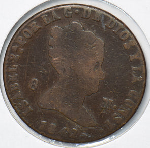 Spain 1842 8 Maravedis 193191 combine shipping