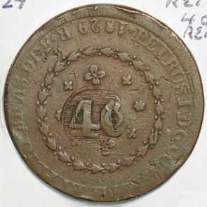 Portugal 1829 40 Reis 153231 combine shipping