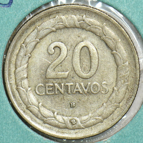 Colombia 1945 20 Centavos 197469 combine shipping
