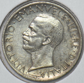 Italy 1929 5 Lire Eagle animal 296049 combine shipping