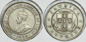 Jamaica 1934 Farthing 241020 combine shipping