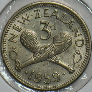 New Zealand 1959 3 Pence 903650 combine shipping