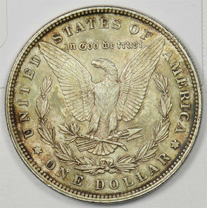 1880 Morgan Dollar Silver Color Toning Choice BU U0395