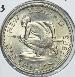 New Zealand 1963 Shilling 298679 combine shipping