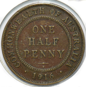 Australia 1916 1/2 Penny Georgivs V 902209 combine shipping
