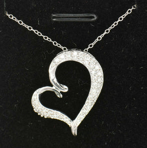 18K White Gold Simulated Diamond Pendant 2.57g 0.8in*0.8inch Chain Not Included
