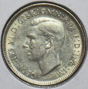 Australia 1944 6 Pence Kangaroo animal Ostrich Georgivs VI 902211 combine shippi