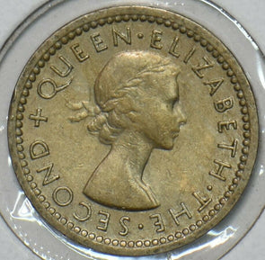 New Zealand 1954 3 Pence 152376 combine shipping