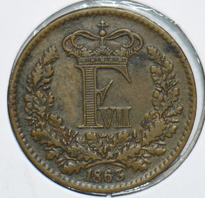 Denmark 1863 Skilling 198259 combine shipping