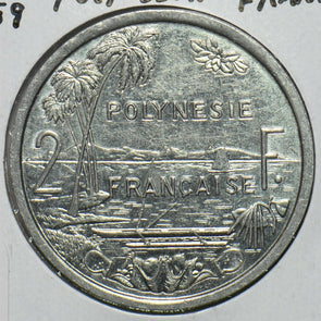 French Polynesia 1989 2 Francs 197007 combine shipping