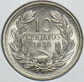 Chile 1936 5 Centavos Condor animal 291215 combine shipping