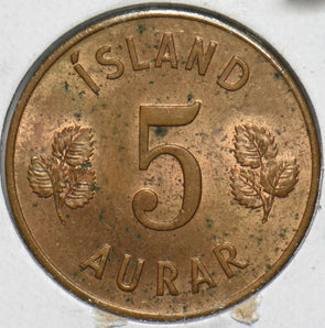 Iceland 1963 5 Aurar 293375 combine shipping