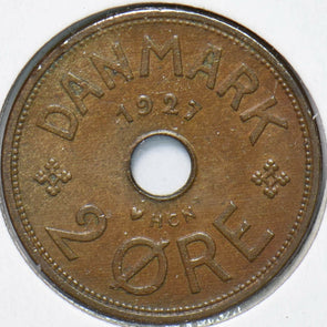 Denmark 1927 2 Ore 192166 combine shipping