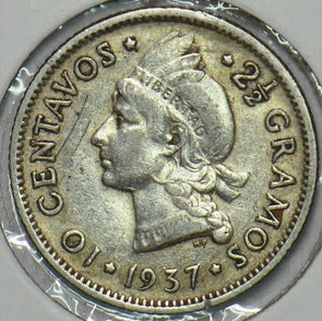 Dominican Republic 1937 10 Centavos 152435 combine shipping