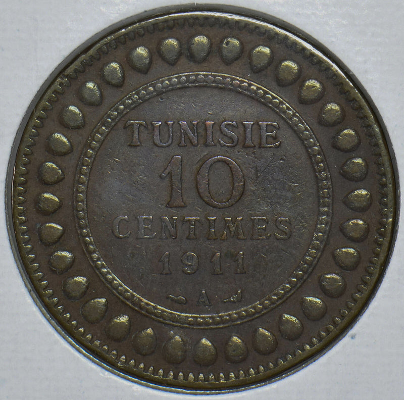 Tunisia 1911 10 Centimes 290817 combine shipping