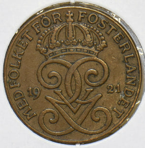 Sweden 1921 2 Ore 197101 combine shipping