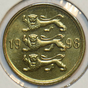 Estonia 1998 10 Senti Ch BU 903525 combine shipping