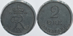 Denmark 1959 2 Ore 153897 combine shipping