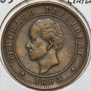 Haiti 1863 20 Centimes 240384 combine shipping