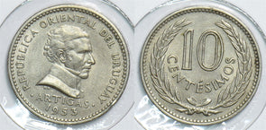 Uruguay 1953 10 Centesimos 198637 combine shipping
