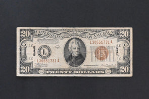 US 1934 A $20 VG+F+ Federal Reserve Notes Hawaii Overprint RC0702 combine shippi