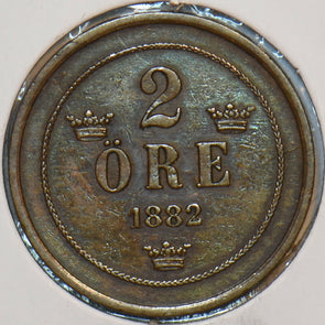 Sweden 1882 2 Ore 195498 combine shipping