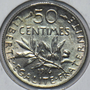 France 1916 50 Centimes 294278 combine shipping
