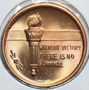 Great Britain 1965 Medal SIR WINSTON CHURCHILL Survival Coin Token 299046 combin
