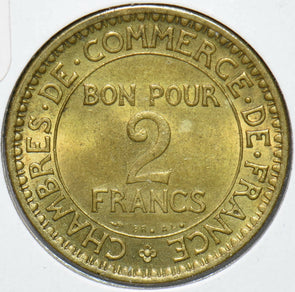 France 1921 2 Francs 192094 combine shipping