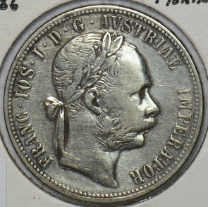 Austria 1886 Florin Eagle animal 296286 combine shipping