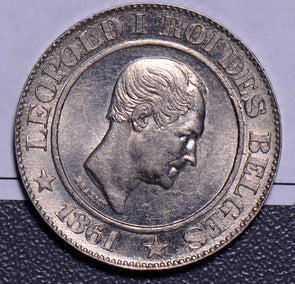 Belgium 1861  20 Cenimes  Scarce 2 year  type B0043 combine shipping