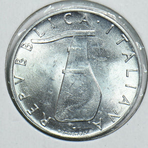 Italy 1954 5 Lire Dolphin animal 198123 combine shipping