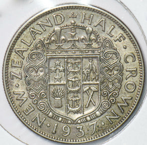 New Zealand 1937 George VI 1/2 Crown Ram animal 192200 combine shipping