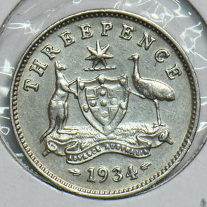 Australia 1934 3 Pence 198000 combine shipping