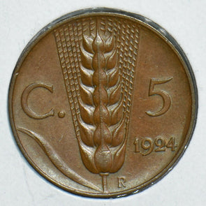 Italy 1924 5 Centesimi 198043 combine shipping