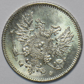 Finland 1917 25 Pennia Eagle animal 294477 combine shipping