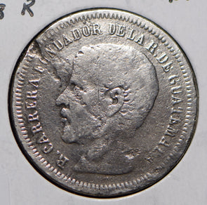 Guatemala 1868 2 Reales  290166 combine shipping