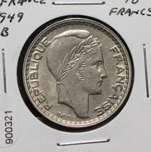 France 1949 10 Francs  900321 combine shipping