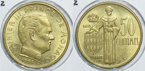 Monaco 1962 50 Centimes 241086 combine shipping